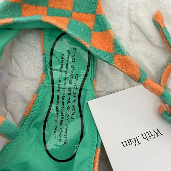 With Jean checkered betsey bikini bottom - Picture 9 of 9